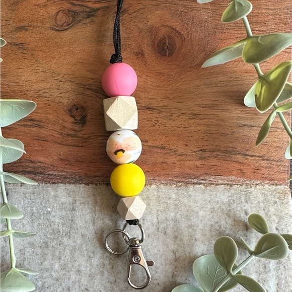 Silicone bead lanyards with clasp - Picture 8 of 8